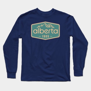 Alberta Badge (blue) Long Sleeve T-Shirt